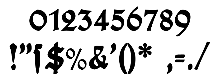 PlakatFraktur Font OTHER CHARS