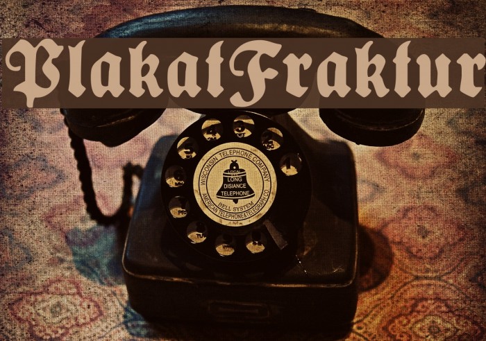 PlakatFraktur Font examples