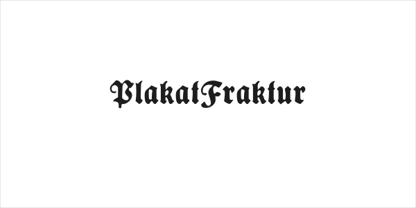 PlakatFraktur Logo