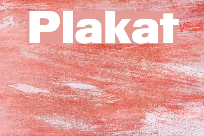 Plakat Font examples