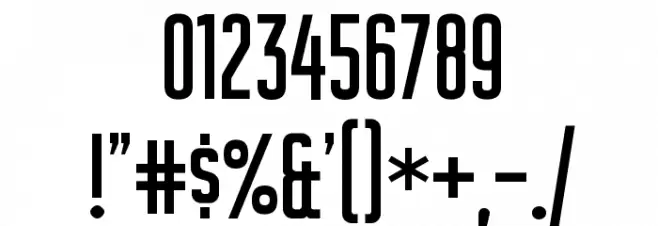 Plakative Grotesk Font OTHER CHARS