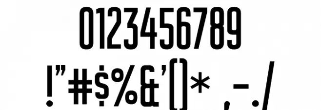 Plakative Grotesk Font OTHER CHARS