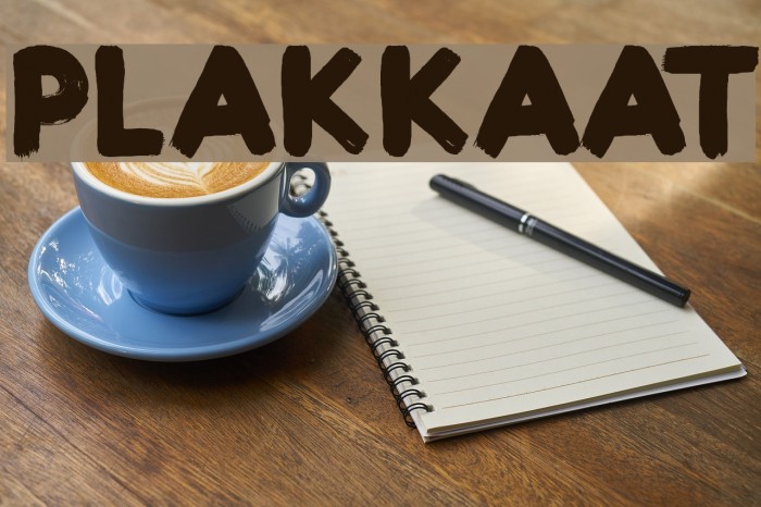 Plakkaat Font examples
