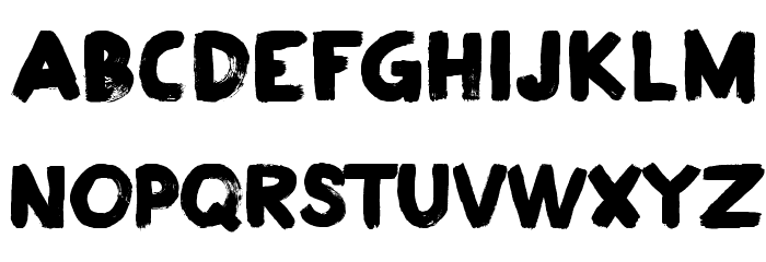 Plakkaat Font LOWERCASE