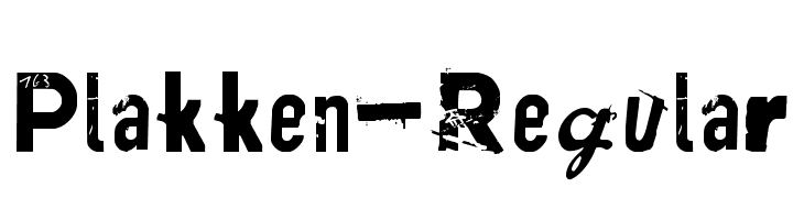 Plakken-Regular  免费字体下载