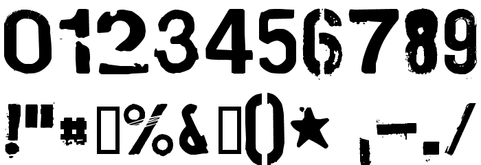 Plakken-Regular Font Alte caractere
