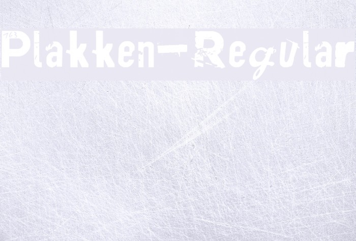 Plakken-Regular Font examples