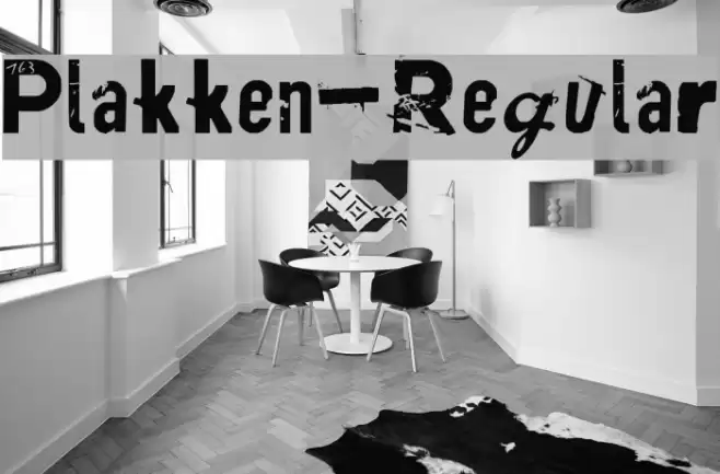 Plakken-Regular Font examples