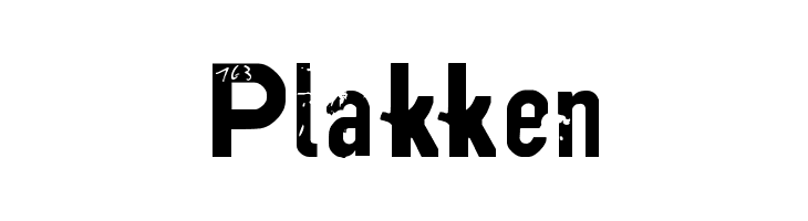 Plakken  Frei Schriftart Herunterladen