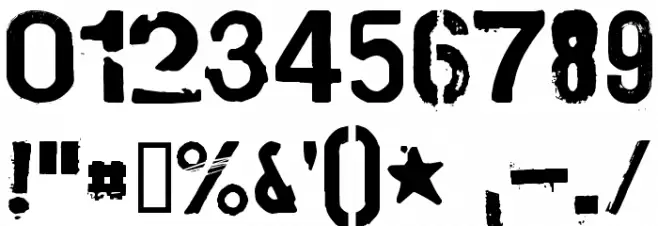 Plakken フォント その他の文字