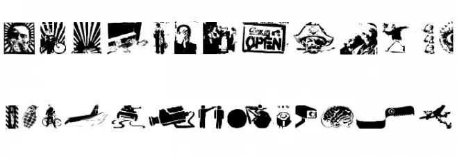 PlakkenWalls Font Litere mari