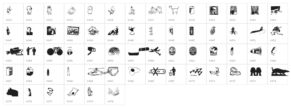 PlakkenWalls Character Map