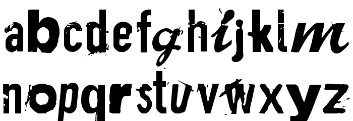 Plakken Font LOWERCASE