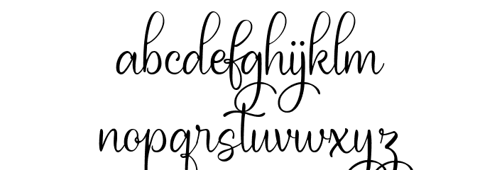Plamiya FREE Font LOWERCASE