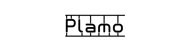 Plamo  フリーフォントのダウンロード