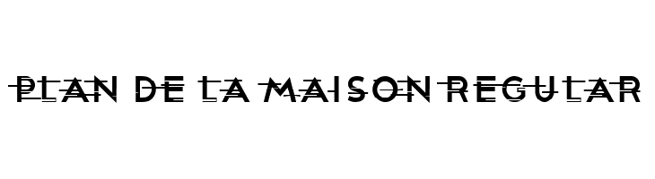 Plan De La Maison Regular  नि: शुल्क फ़ॉन्ट्स डाउनलोड