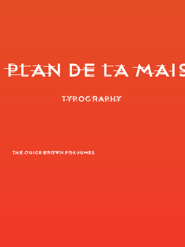 Plan De La Maison Regular Poster