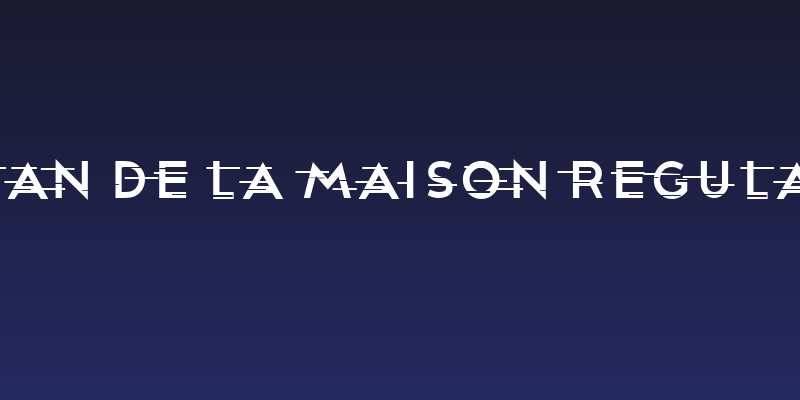 Plan De La Maison Regular Social Header