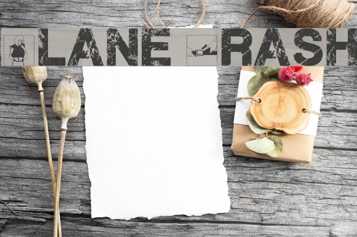 Plane Crash Font examples