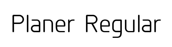 Planer Regular  नि: शुल्क फ़ॉन्ट्स डाउनलोड