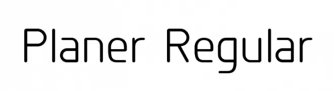 Planer Regular  Descarca Fonturi Gratis