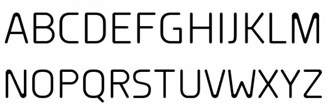 Planer Regular Schriftart Groß
