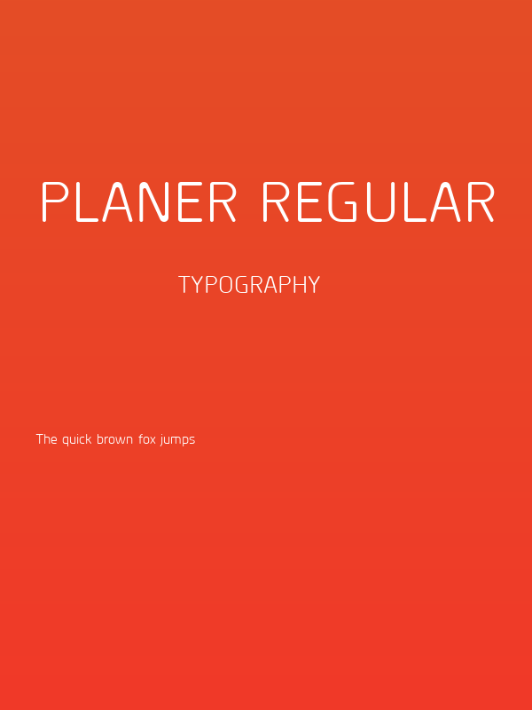 Planer Regular Poster