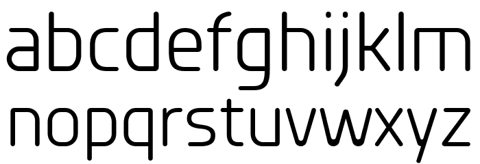 Planer Regular Font LOWERCASE