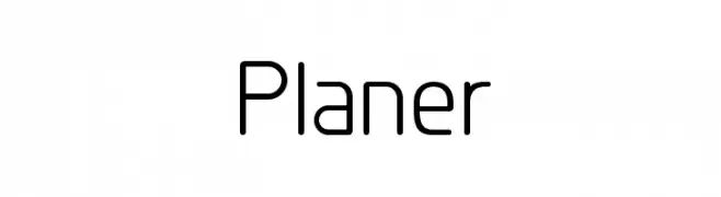 Planer  Frei Schriftart Herunterladen