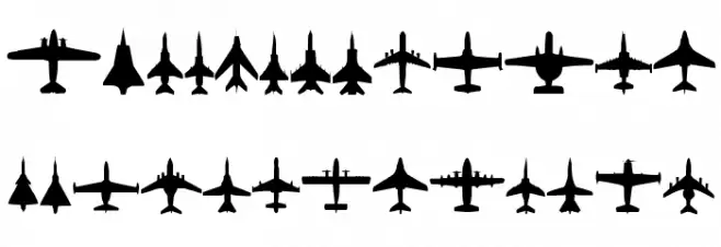 Planes-T-Modern Schriftart Kleinbuchstaben