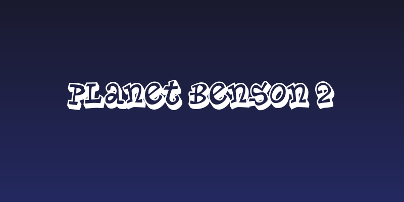 Planet Benson 2 Social Header
