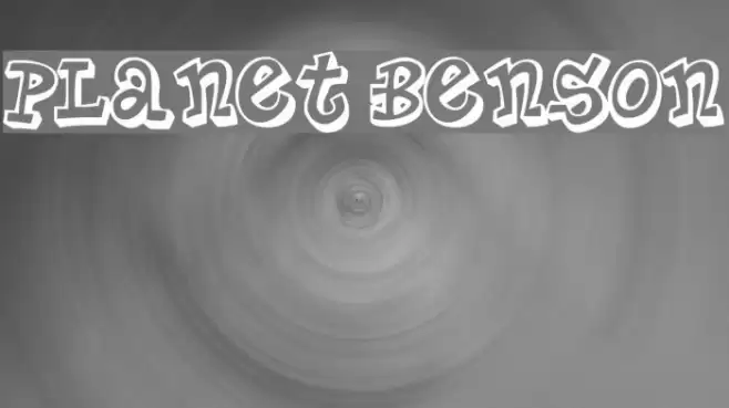 Planet Benson Font examples