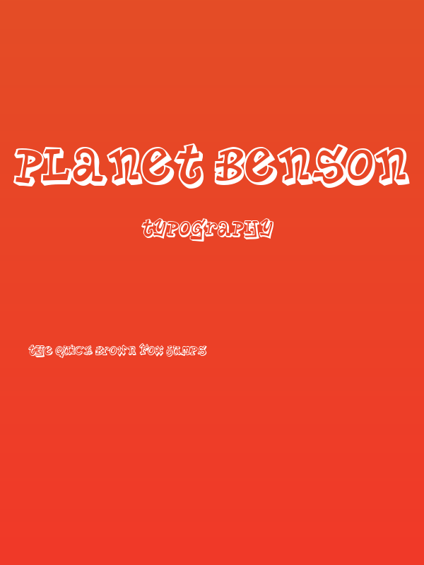 Planet Benson Poster