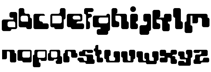 Planet Bubble Font LOWERCASE
