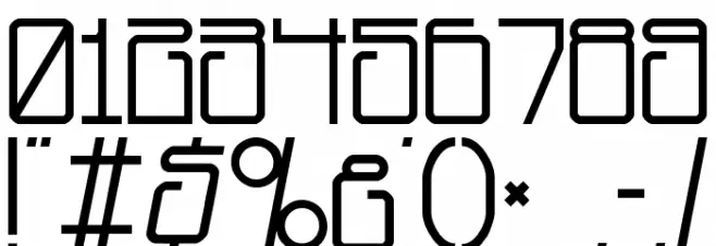 Planet Dust Font OTHER CHARS