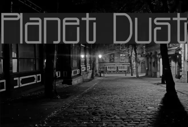 Planet Dust Font examples