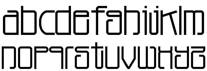 Planet Dust Font LOWERCASE