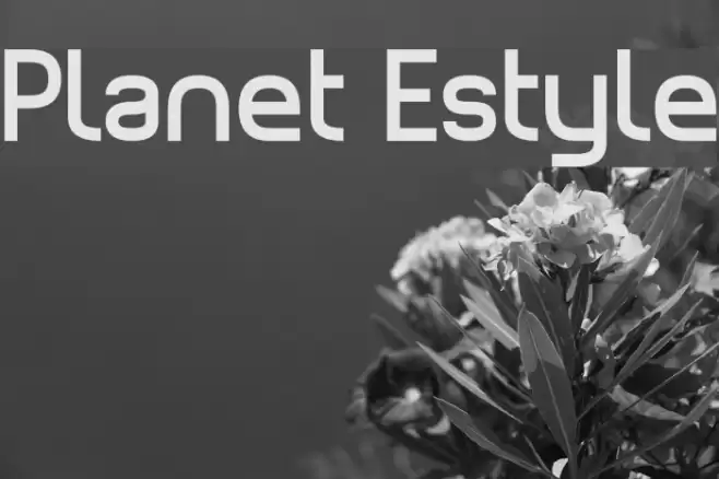Planet Estyle Font examples