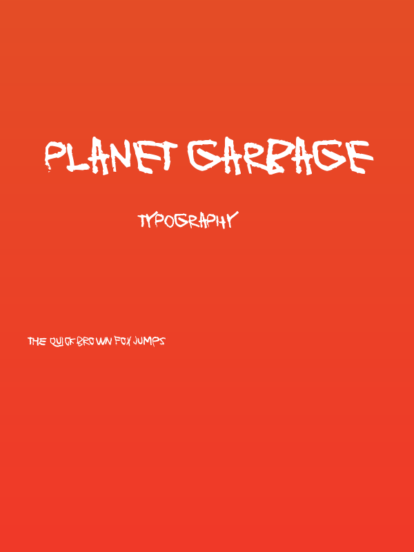 Planet Garbage Poster