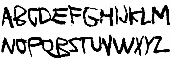 Planet Garbage Font LOWERCASE