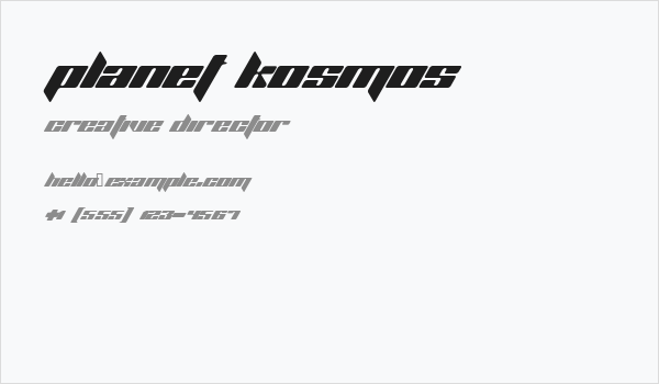 Planet Kosmos Business Card