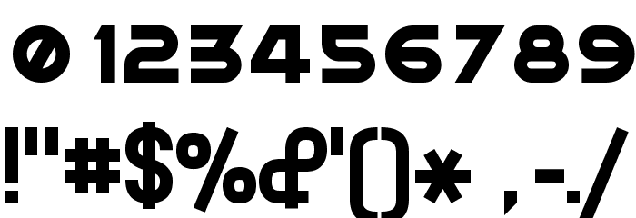 Planet Megapolis Font OTHER CHARS