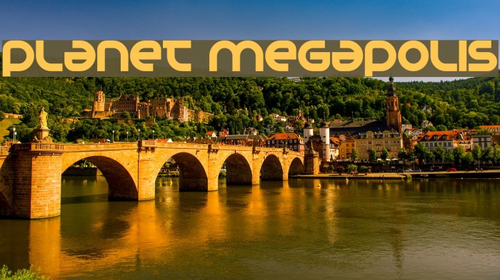 Planet Megapolis Font examples