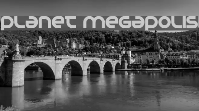 Planet Megapolis Шрифта examples