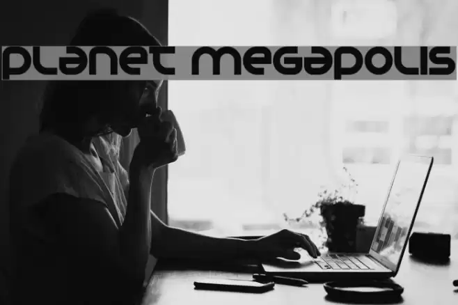 Planet Megapolis Шрифта examples