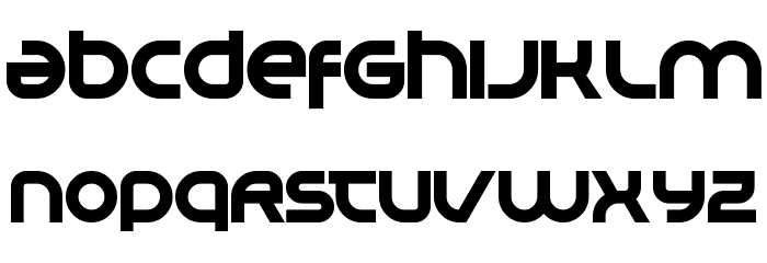 Planet Megapolis Font LOWERCASE