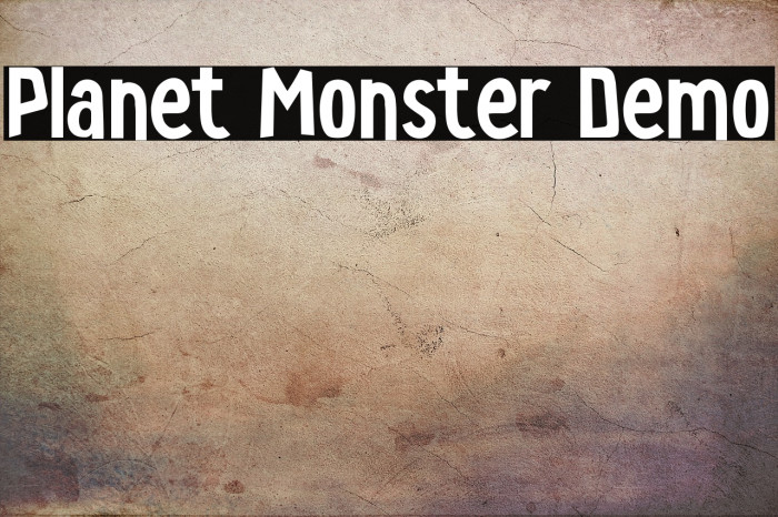 Planet Monster Demo Example 2