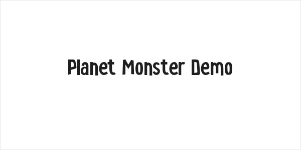 Planet Monster Demo Logo