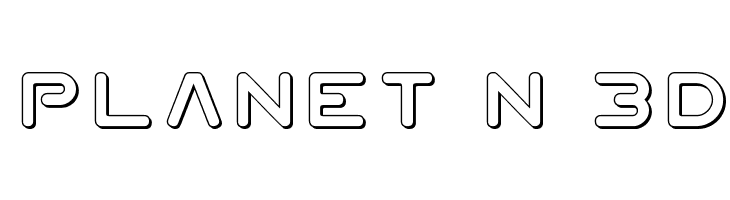 Planet N 3D  フリーフォントのダウンロード