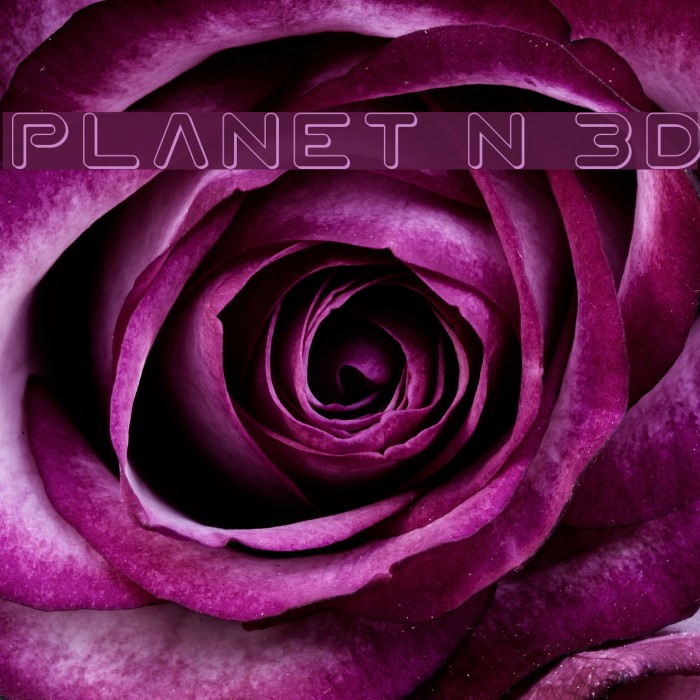 Planet N 3D Font examples